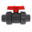 3/4" Gray PVC True Union Ball Valve