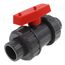 3/4" Gray PVC True Union Ball Valve