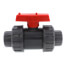 1" Gray PVC True Union Ball Valve