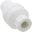 1/2" PVC In-Line Check Valve w/ SS Spring (Threaded)