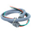 3/4" X 6' Whip with Non-Metallic Fitting (Straight X 90 Degree [#8 Wire])