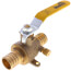 1" PEX Ball Valve w/ Waste Drain & Drop Ear Elbow (Lead Free)