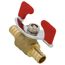 1/2" PEX x 1/2" PEX Ball Valve, T-Handle (Lead Free)