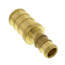 3/8" PEX x 1/2" PEX Brass Coupling (Lead Free)