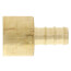 3/8" PEX x 1/2" Female Sweat Copper Pipe Brass Adapter (Lead Free)