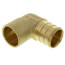 3/4" PEX x 1/2" Copper Pipe Brass Elbow (Lead Free)