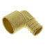 3/4" PEX x 3/4" Copper Pipe Brass Elbow (Lead Free)