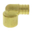 3/4" PEX x 3/4" Copper Pipe Brass Elbow (Lead Free)