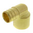 3/4" PEX x 3/4" Copper Pipe Brass Elbow (Lead Free)