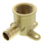 1/2" PEX x 1/2" NPT Brass Drop Ear Elbow (Lead Free)