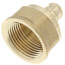 1/2" PEX x 3/4" NPT DZR Brass Female Adapter (Lead Free)