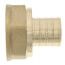 1" PEX x 1" NPT DZR Brass Female Adapter (Lead Free)