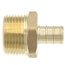 1/2" PEX x 3/4" NPT DZR Brass Male Adapter (Lead Free)