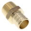 3/4" PEX x 1/2" NPT DZR Brass Male Adapter (Lead Free)