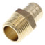 3/4" PEX x 1/2" NPT DZR Brass Male Adapter (Lead Free)