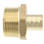 3/4" PEX x 1" NPT DZR Brass Male Adapter (Lead Free)