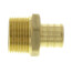 3/4" PEX x 3/4" NPT Brass Male Adapter (Lead Free)
