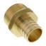 1" PEX x 1" NPT Brass Male Adapter (Lead Free)