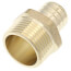 1" PEX x 1" NPT DZR Brass Male Adapter (Lead Free)