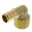 1/2" PEX x 1/2" Male Threaded Brass Elbow (Lead Free)