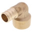 5/8" PEX x 3/4" Male Threaded DZR Brass Elbow (Lead Free)