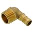 1/2" PEX x 1/2" Male Threaded Brass Elbow (Lead Free)