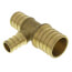 1" PEX x 3/4" PEX x 1/2" PEX Brass Tee (Lead Free)