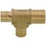 1" PEX x 3/4" PEX x 3/4" PEX Brass Tee (Lead Free)