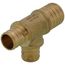 1" PEX x 3/4" PEX x 3/4" PEX Brass Tee (Lead Free)