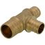 1" PEX x 3/4" PEX x 3/4" PEX Brass Tee (Lead Free)