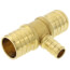 1" PEX x 1" PEX x 1/2" PEX Brass Tee (Lead Free)