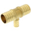 1" PEX x 1" PEX x 1/2" PEX Brass Tee (Lead Free)