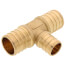 1" PEX x 1" PEX x 3/4" PEX Brass Tee (Lead Free)