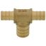 1/2" PEX x 1/2" PEX x 3/4" PEX Brass Tee (Lead Free)