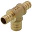 1/2" PEX x 1/2" PEX x 3/4" PEX Brass Tee (Lead Free)