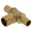 1/2" PEX x 1/2" PEX x 3/4" PEX Brass Tee (Lead Free)