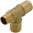 1" PEX x 3/4" PEX x 1" PEX Brass Tee (Lead Free)