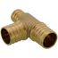 1" PEX x 3/4" PEX x 1" PEX Brass Tee (Lead Free)