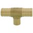 1-1/4" PEX x 1-1/4" PEX x 1" PEX Brass Tee (Lead Free)