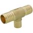 1-1/4" PEX x 1-1/4" PEX x 1" PEX Brass Tee (Lead Free)