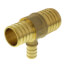 1-1/4" PEX x 1" PEX x 1/2" PEX Brass Tee (Lead Free)