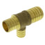 1-1/4" PEX x 1" PEX x 3/4" PEX Brass Tee (Lead Free)