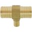 1-1/2" PEX x 1-1/2" PEX x 3/4" PEX Brass Tee (Lead Free)