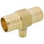 1-1/2" PEX x 1-1/2" PEX x 3/4" PEX Brass Tee (Lead Free)