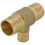 1-1/2" PEX x 1-1/2" PEX x 1" PEX Brass Tee (Lead Free)