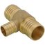 1-1/2" PEX x 1-1/2" PEX x 1" PEX Brass Tee (Lead Free)