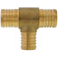 1-1/2" PEX x 1-1/2" PEX x 1-1/4" PEX Brass Tee (Lead Free)
