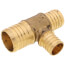 1-1/2" PEX x 1-1/4" PEX x 1" PEX Brass Tee (Lead Free)