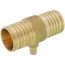 2" PEX x 2" PEX x 1/2" PEX Brass Tee (Lead Free)