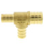 3/4" PEX x 1/2" PEX x 1/2" PEX Brass Tee (Lead Free)